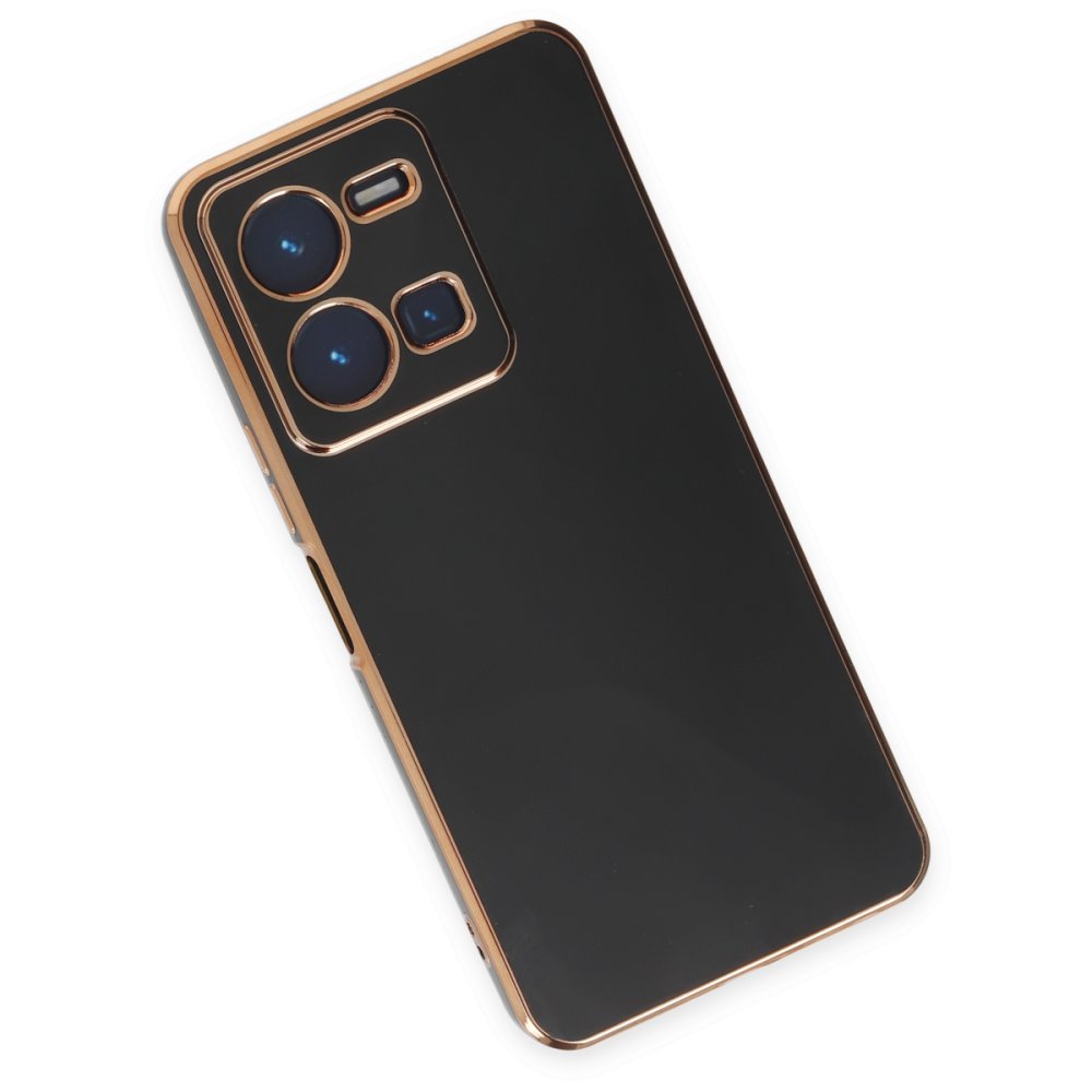 Newface Vivo Y35 Kılıf Volet Silikon - Siyah