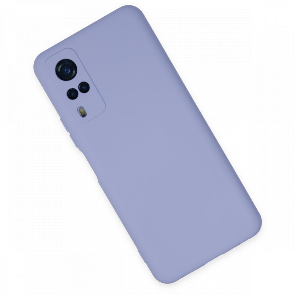 Newface Vivo Y51 Kılıf Nano içi Kadife Silikon - Lila
