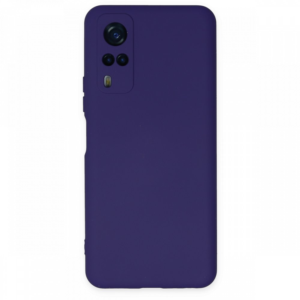 Newface Vivo Y51A Kılıf Nano içi Kadife Silikon - Mor