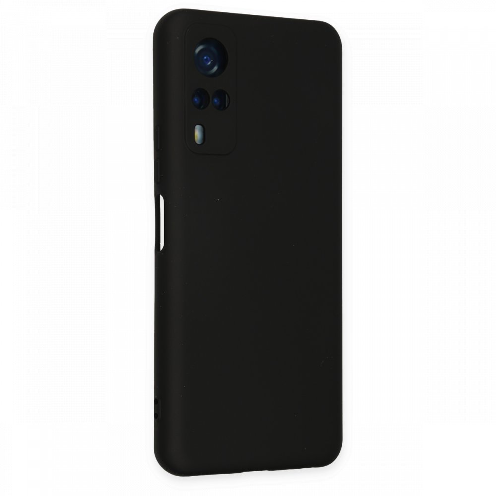 Newface Vivo Y51A Kılıf Nano içi Kadife Silikon - Siyah