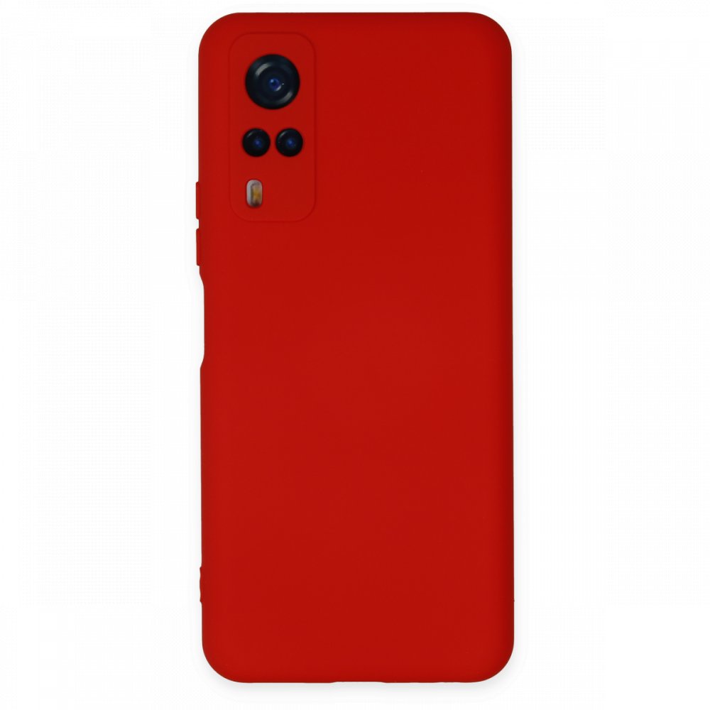 Newface Vivo Y53S Kılıf Nano içi Kadife Silikon - Kırmızı