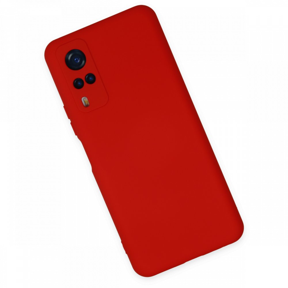 Newface Vivo Y53S Kılıf Nano içi Kadife Silikon - Kırmızı