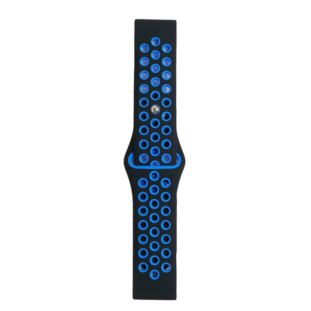 Newface Watch 20mm Spor Delikli Kordon - Siyah-Mavi