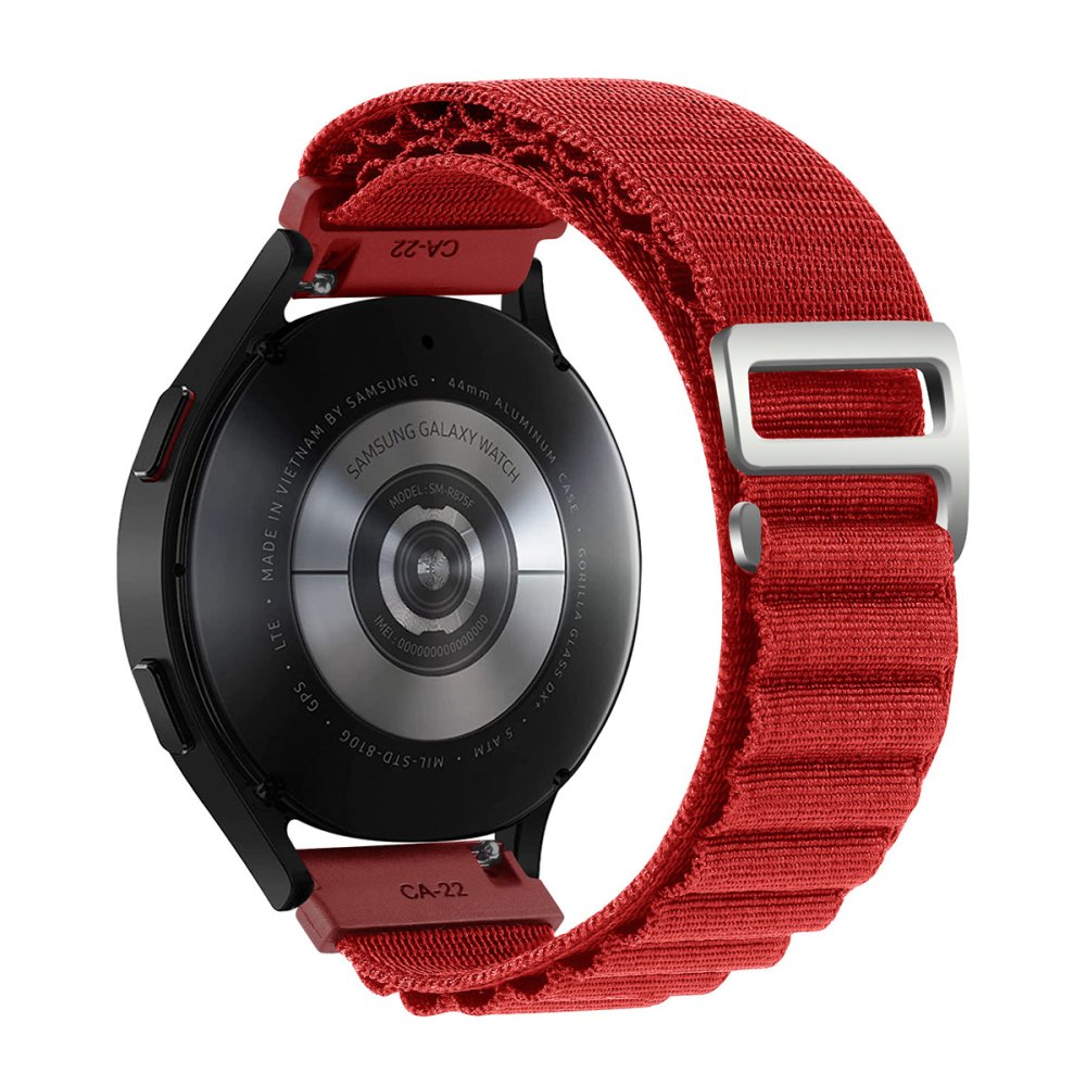 Newface Watch 22mm KR410 Kumaş Kordon - Kırmızı