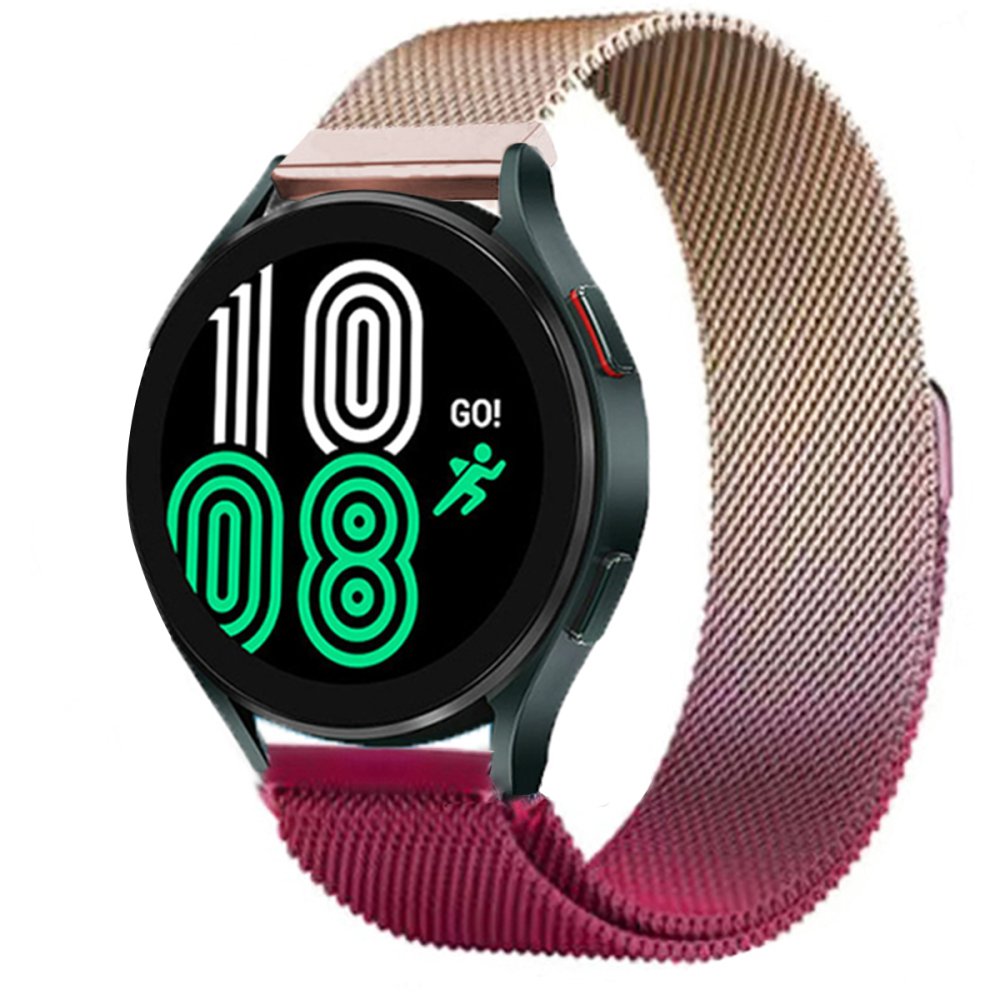 Newface GT4 46mm 22mm Metal Mıknatıslı Kordon - Mor-Rose