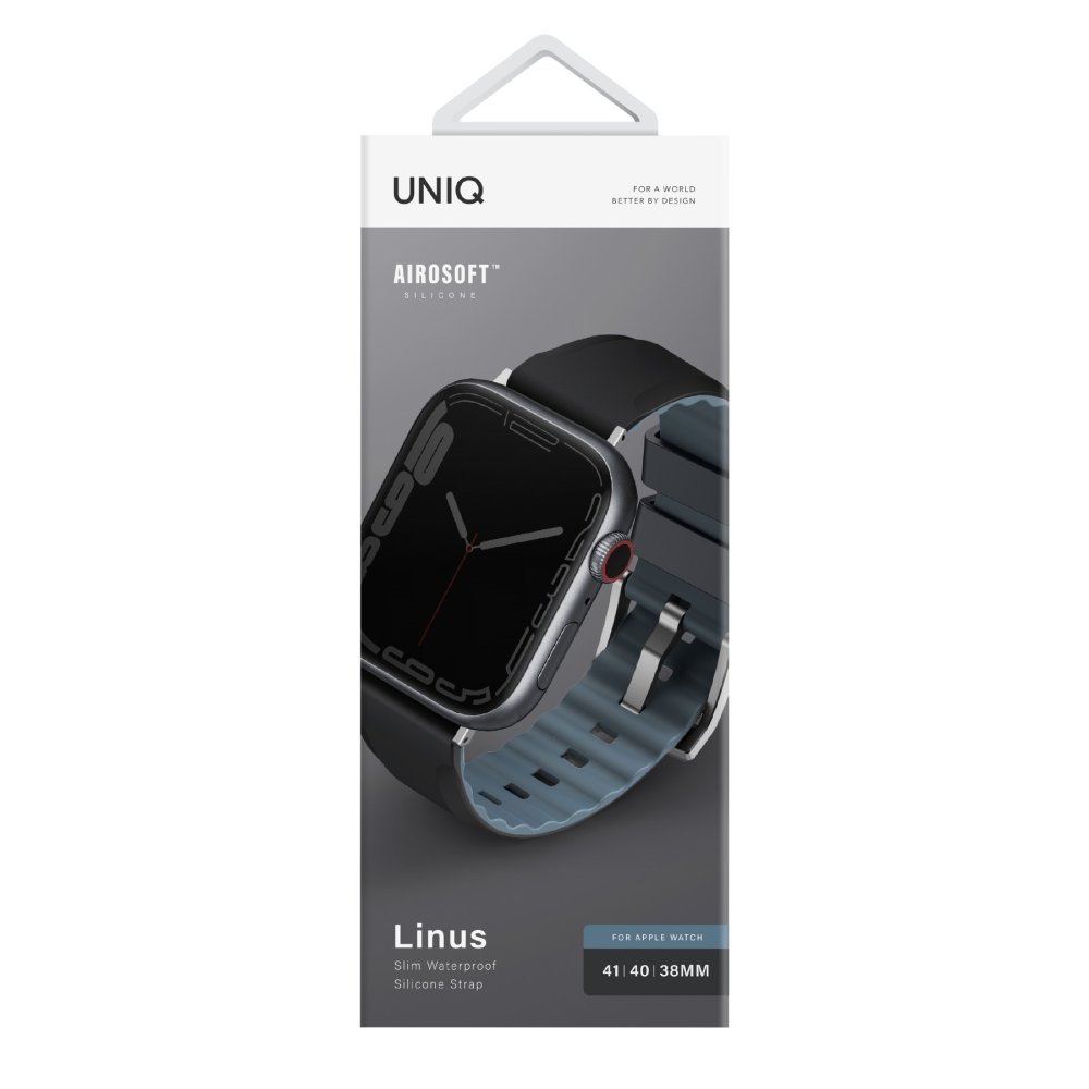 Uniq Watch Ultra 49mm Linus Airosoft Silikon Kılıf - Siyah