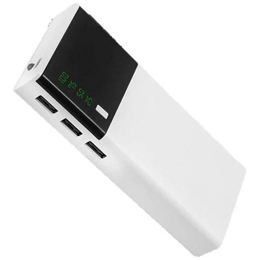 Newface X9 Dijital Göstergeli Led Fenerli 20.000 mAh Powerbank - Beyaz