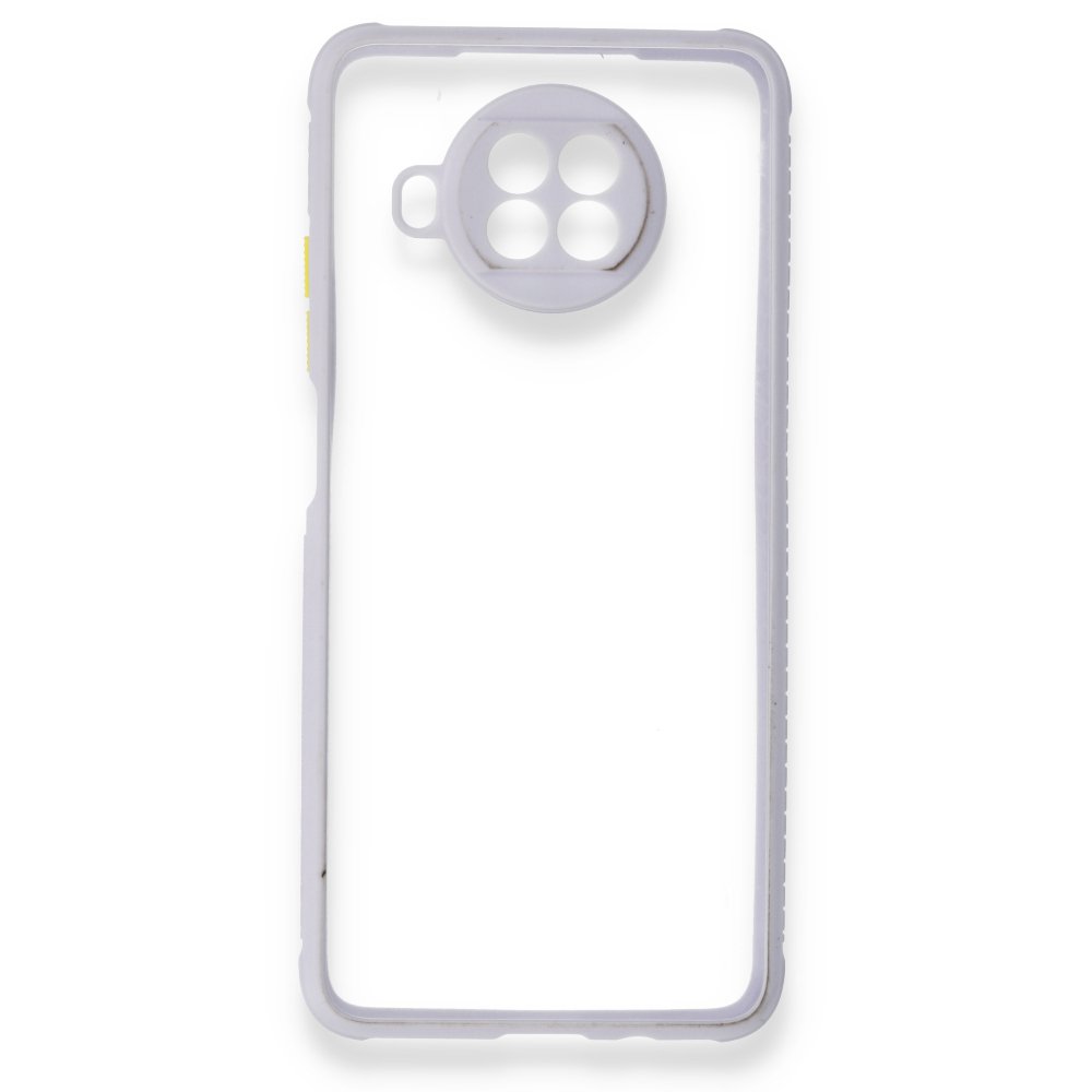 Newface Xiaomi Redmi Note 9 Pro 5G Kılıf Miami Şeffaf Silikon - Lila