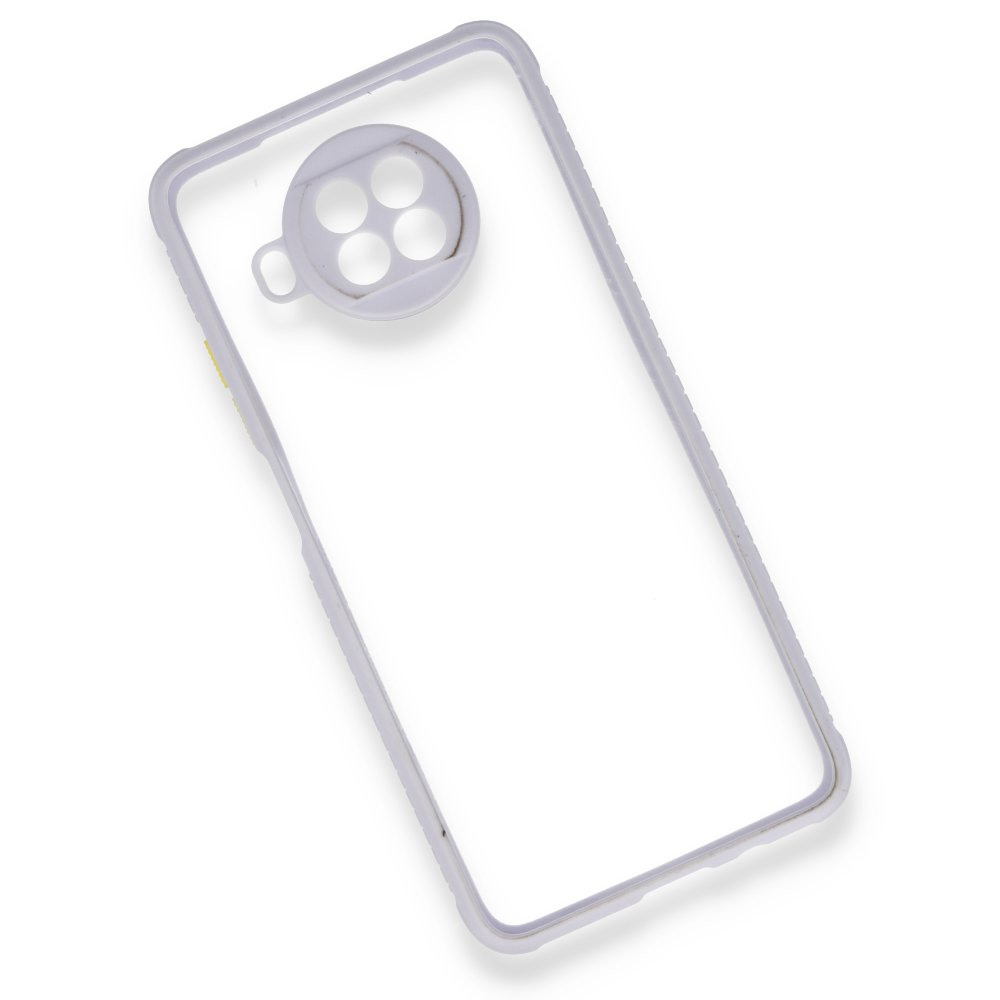 Newface Xiaomi Redmi Note 9 Pro 5G Kılıf Miami Şeffaf Silikon - Lila