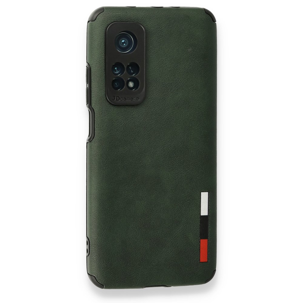 Newface Xiaomi Mi 10T Pro Kılıf Loop Deri Silikon - Yeşil