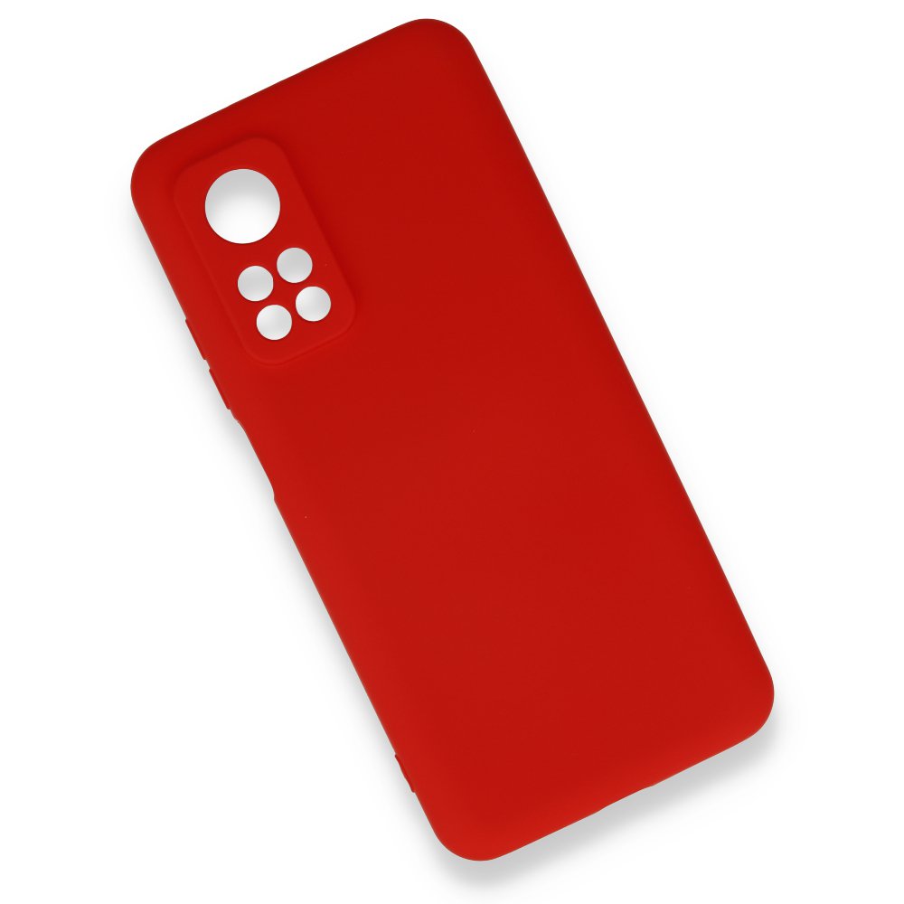 Newface Xiaomi Mi 10T Pro Kılıf Nano içi Kadife Silikon - Kırmızı