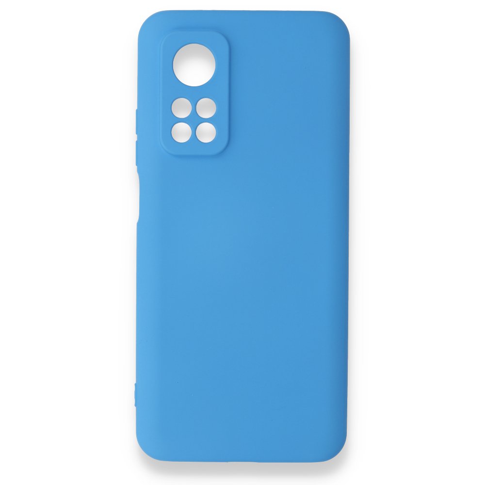 Newface Xiaomi Mi 10T Pro Kılıf Nano içi Kadife Silikon - Mavi