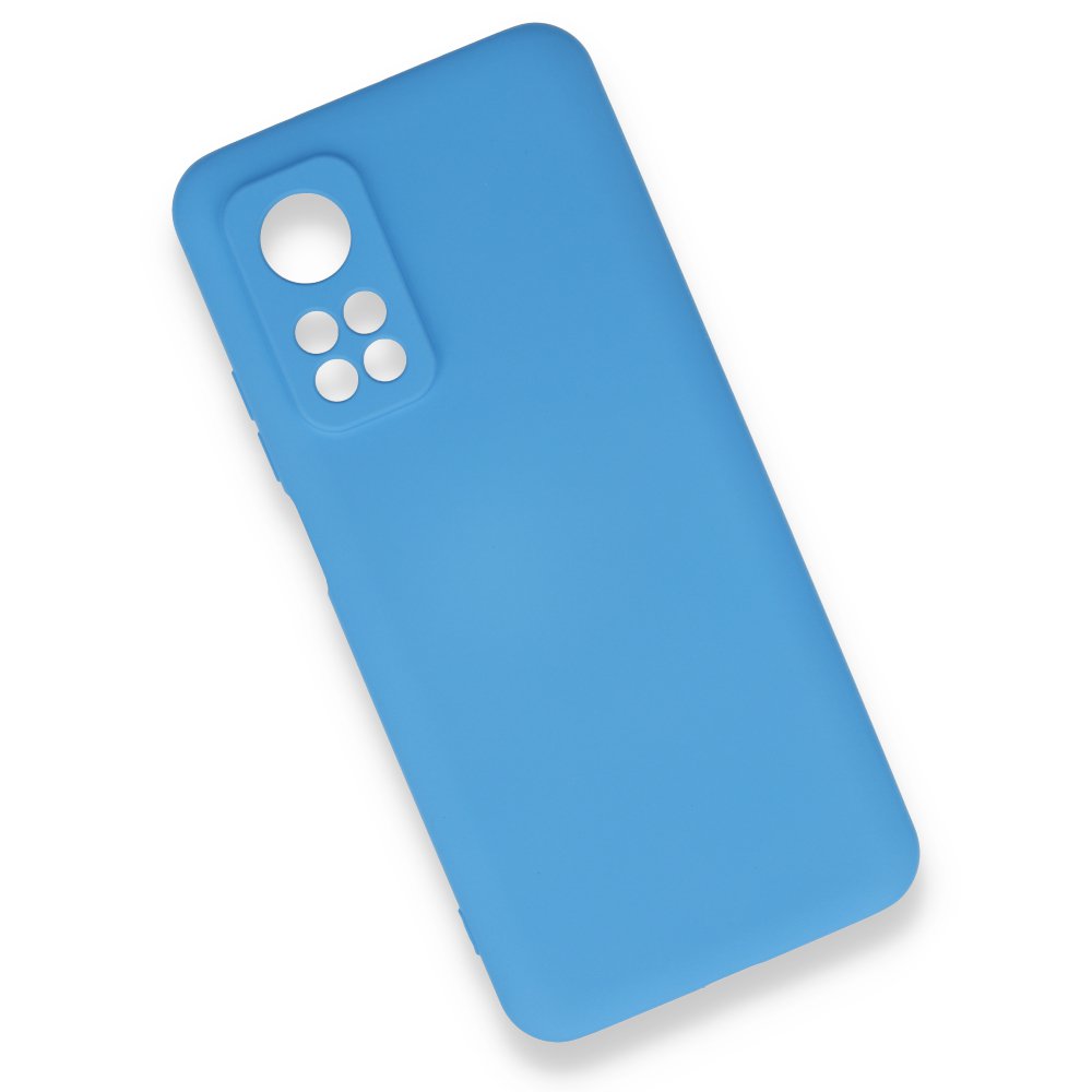 Newface Xiaomi Mi 10T Pro Kılıf Nano içi Kadife Silikon - Mavi