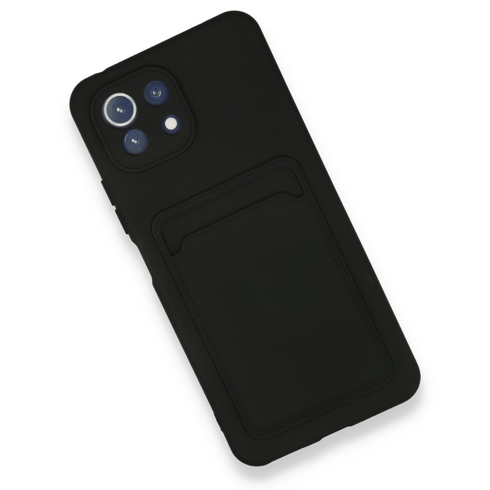 Newface Xiaomi Mi 11 Kılıf Kelvin Kartvizitli Silikon - Siyah