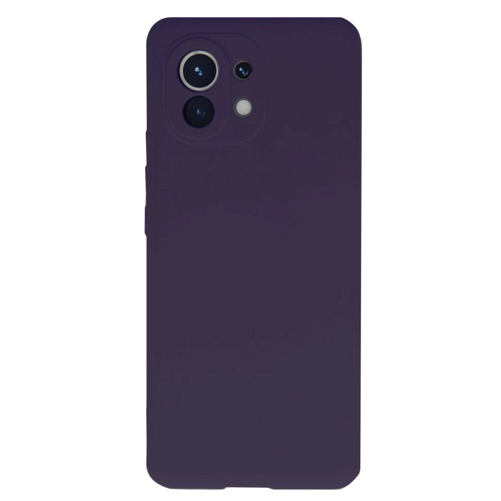 Newface Xiaomi Mi 11 Kılıf Nano içi Kadife Silikon - Mor