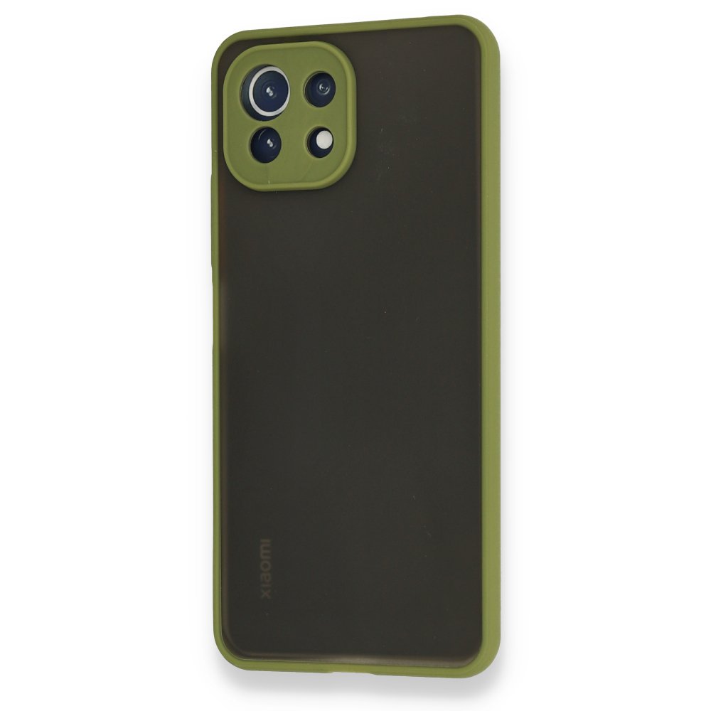 Newface Xiaomi Mİ 11 Lite Kılıf Montreal Silikon Kapak - Açık Yeşil