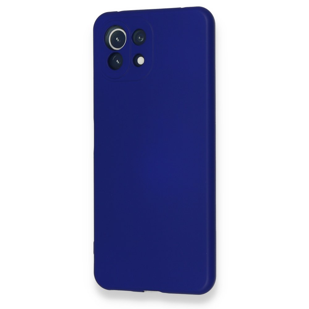 Newface Xiaomi Mİ 11 Lite Kılıf Nano içi Kadife Silikon - Koyu Mor