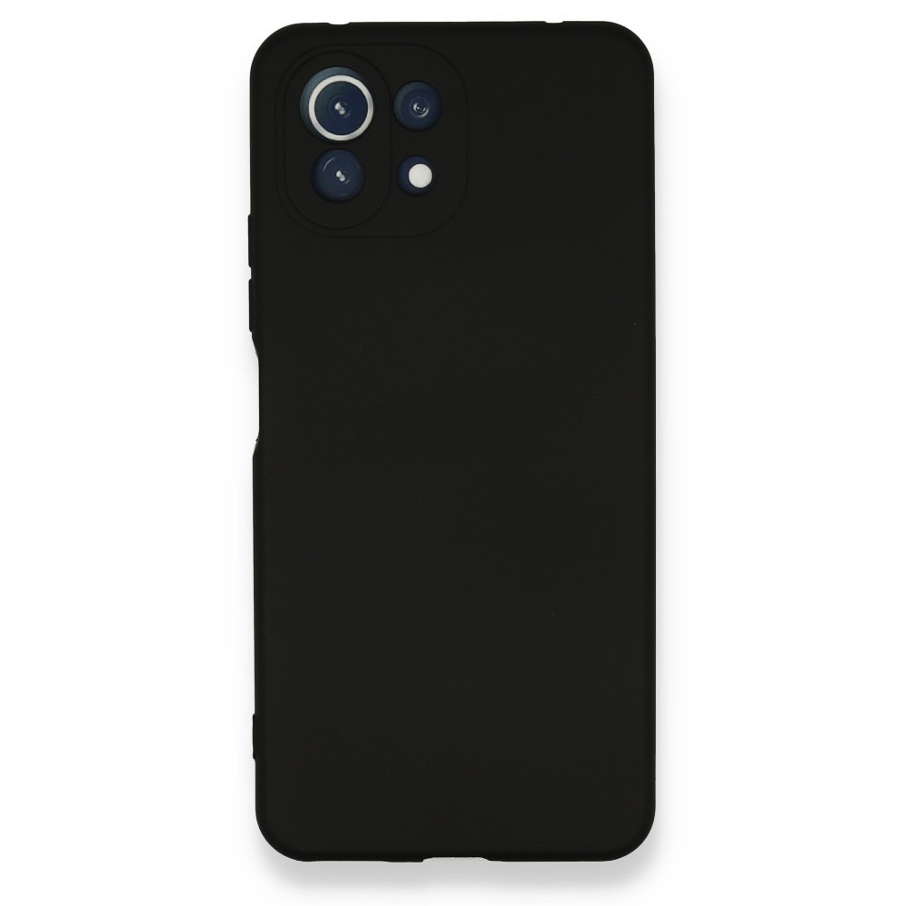 Newface Xiaomi Mİ 11 Lite Kılıf Nano içi Kadife Silikon - Siyah