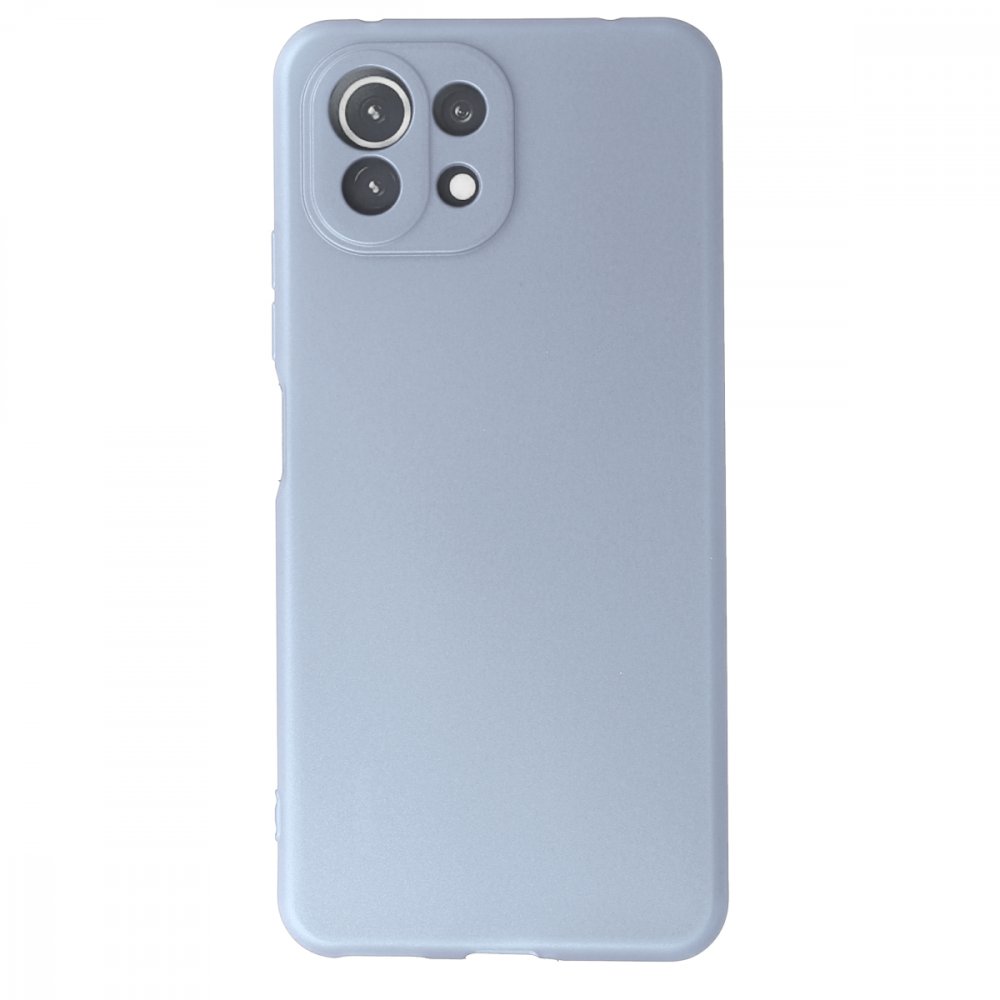 Newface Xiaomi Mİ 11 Lite Kılıf Nano içi Kadife  Silikon - Sky Blue