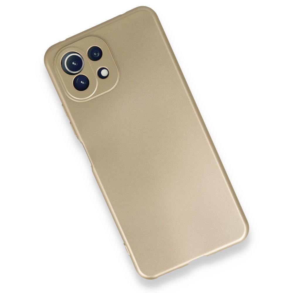 Newface Xiaomi Mİ 11 Lite Kılıf First Silikon - Gold