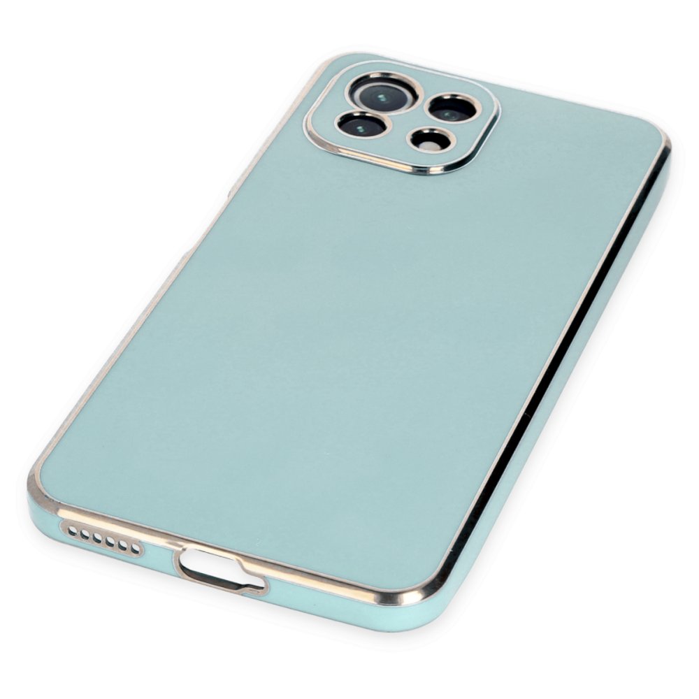 Newface Xiaomi Mİ 11 Lite Kılıf Volet Silikon - Açık Yeşil