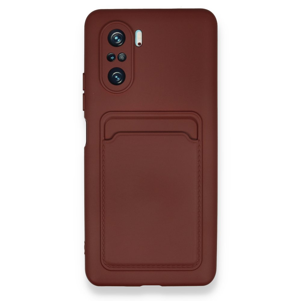 Newface Xiaomi Mi 11i Kılıf Kelvin Kartvizitli Silikon - Bordo