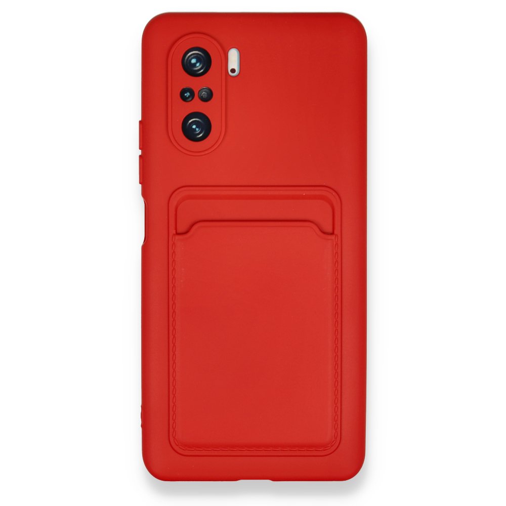Newface Xiaomi Mi 11i Kılıf Kelvin Kartvizitli Silikon - Kırmızı