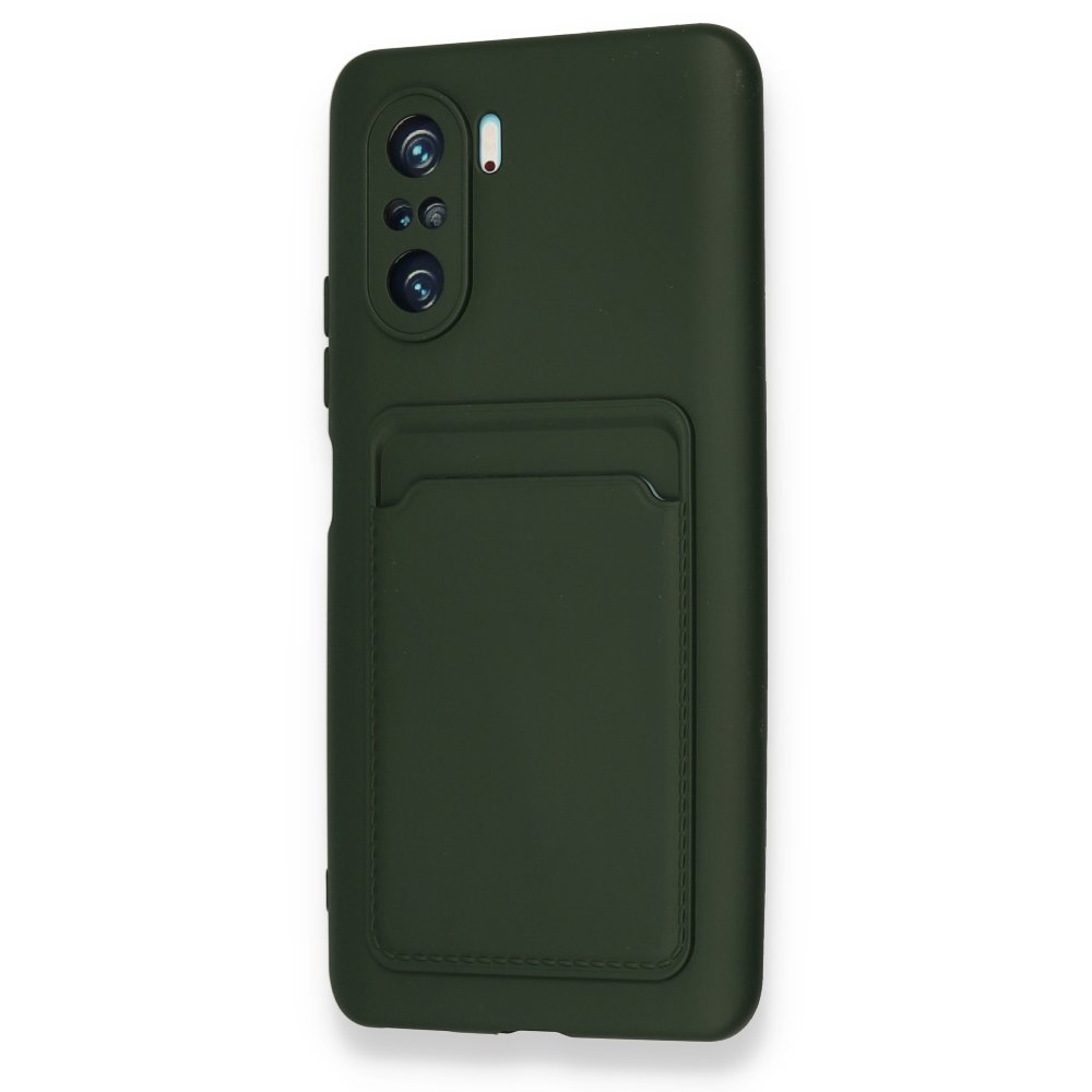 Newface Xiaomi Mi 11i Kılıf Kelvin Kartvizitli Silikon - Koyu Yeşil