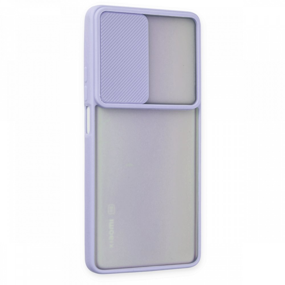 Newface Xiaomi Mi 11T Kılıf Palm Buzlu Kamera Sürgülü Silikon - Lila