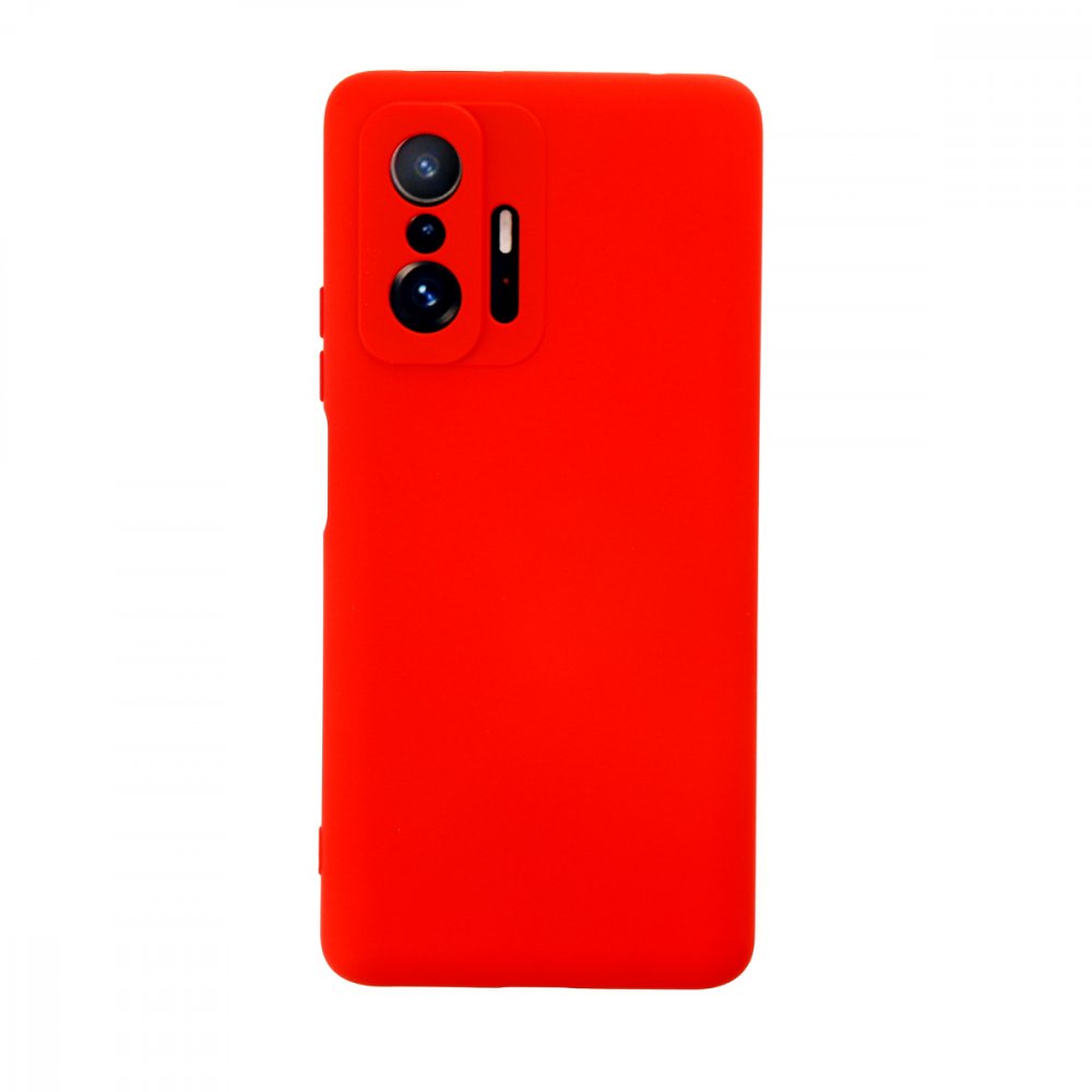 Newface Xiaomi Mi 11T Pro Kılıf Nano içi Kadife Silikon - Kırmızı