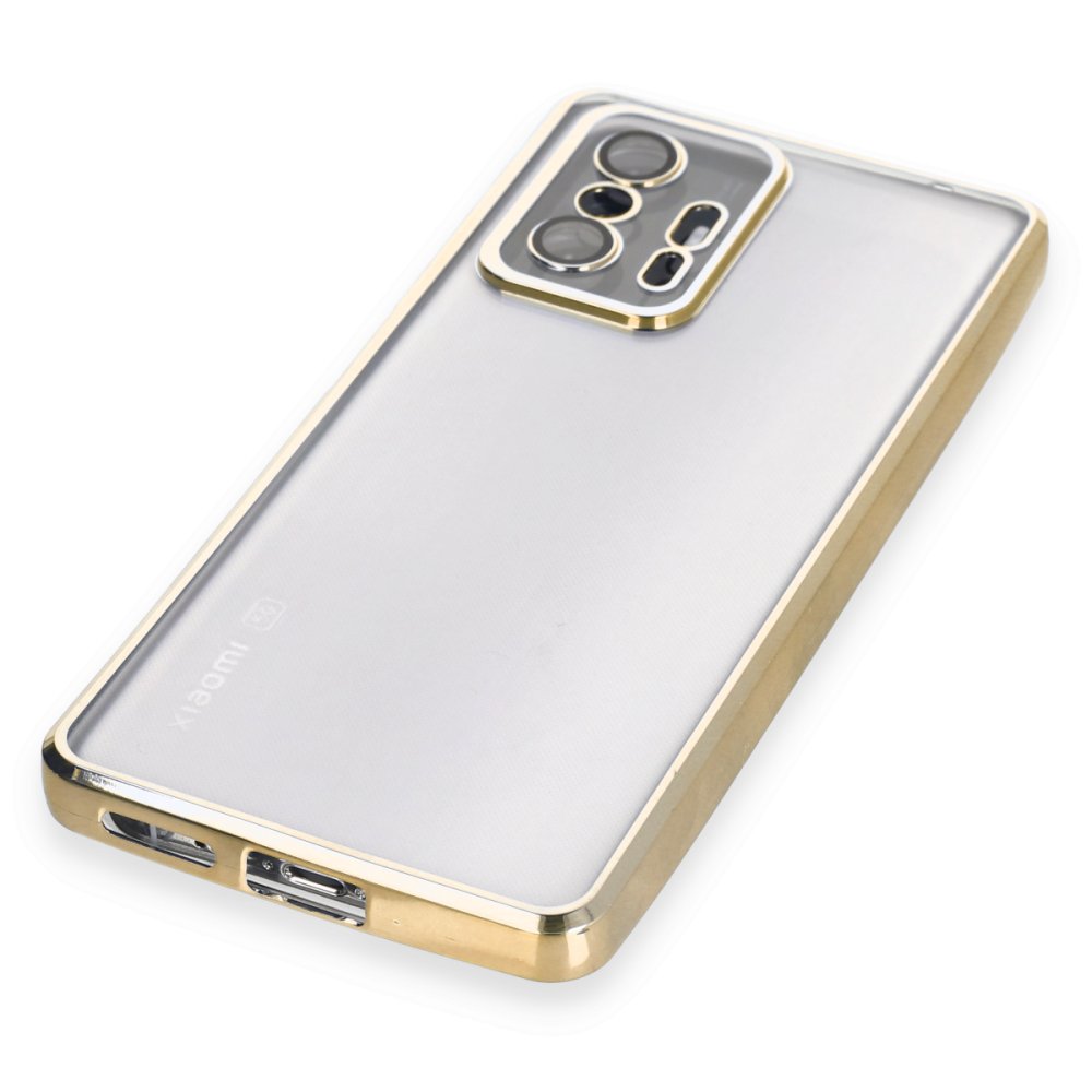 Newface Xiaomi Mi 11T Pro Kılıf Razer Lensli Silikon - Gold