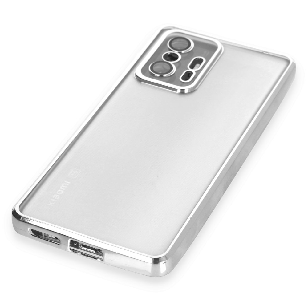 Newface Xiaomi Mi 11T Pro Kılıf Razer Lensli Silikon - Gümüş