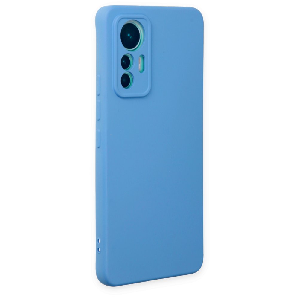 Newface Xiaomi Mi 12 Lite Kılıf Nano içi Kadife Silikon - Mavi