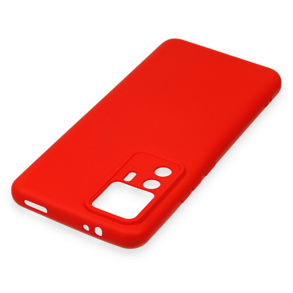 Newface Xiaomi Mi 12T Kılıf Nano içi Kadife Silikon - Kırmızı