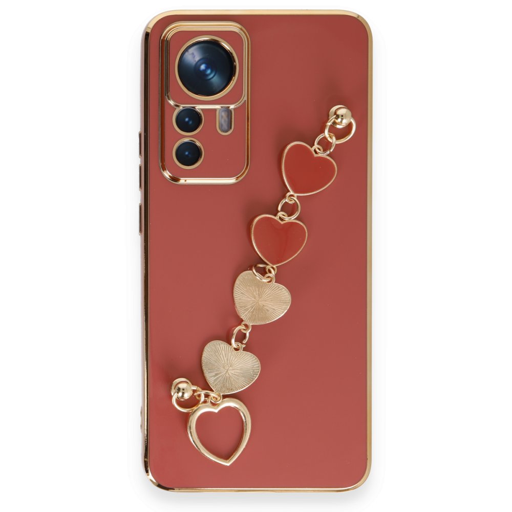 Newface Xiaomi Mi 12T Pro Kılıf Esila Silikon - Kırmızı