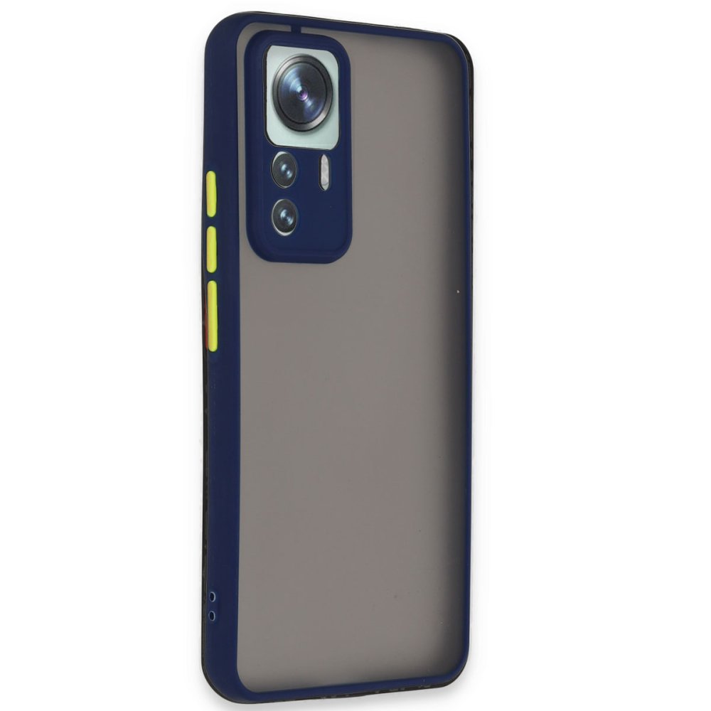 Newface Xiaomi Mi 12T Pro Kılıf Montreal Silikon Kapak - Lacivert