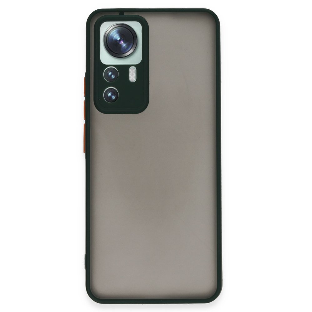 Newface Xiaomi Mi 12T Pro Kılıf Montreal Silikon Kapak - Yeşil