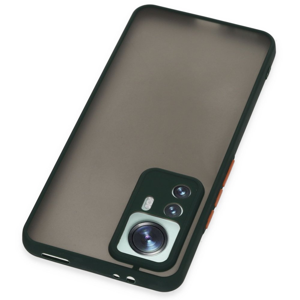 Newface Xiaomi Mi 12T Pro Kılıf Montreal Silikon Kapak - Yeşil