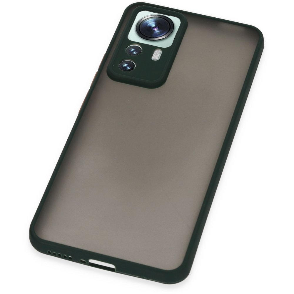 Newface Xiaomi Mi 12T Pro Kılıf Montreal Silikon Kapak - Yeşil