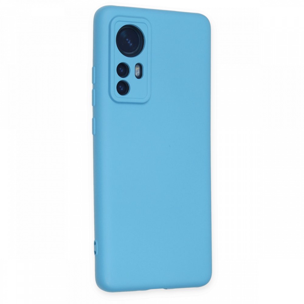 Newface Xiaomi Mi 12X Kılıf Nano içi Kadife Silikon - Mavi