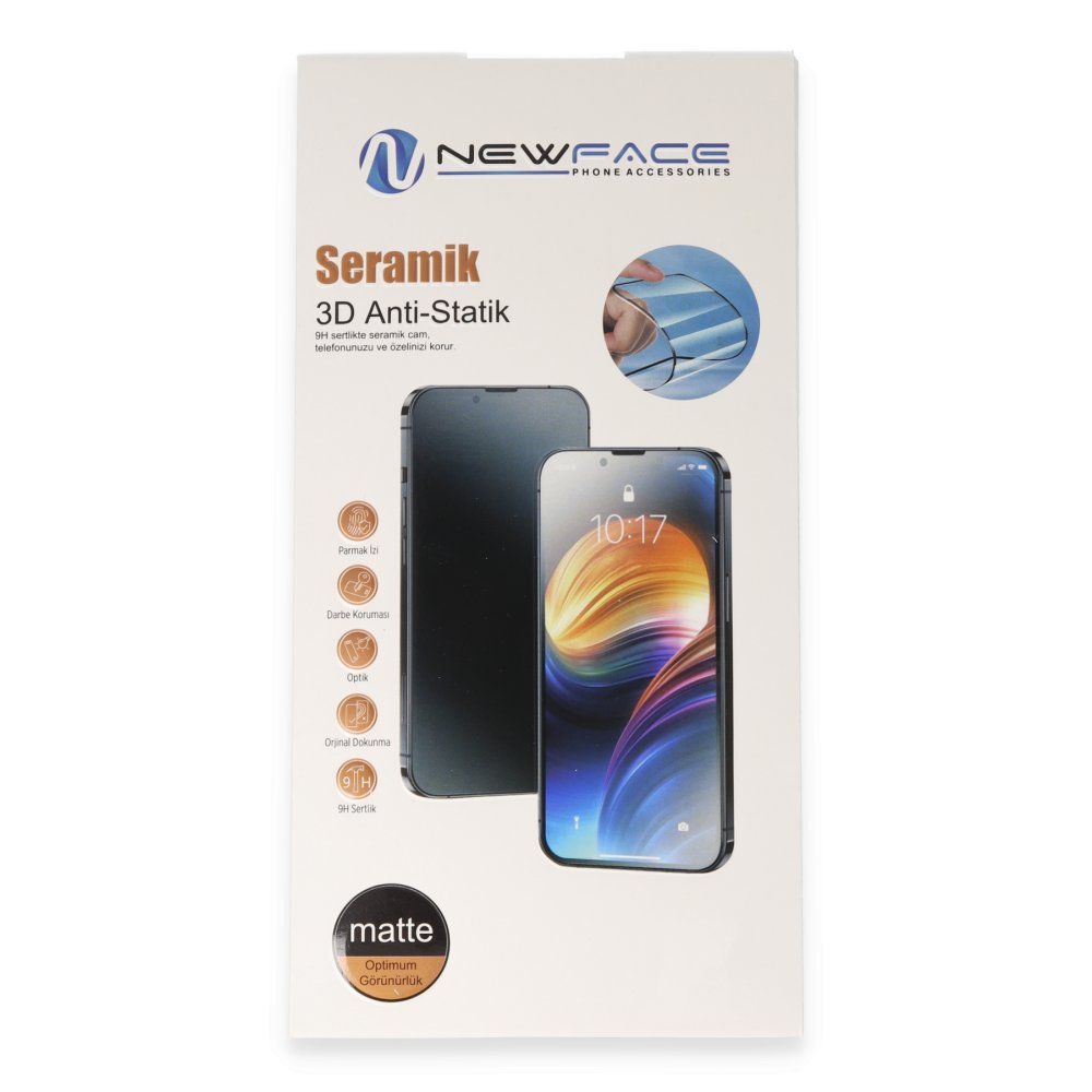 Newface Samsung Galaxy A13 4G 3D Antistatik Mat Seramik Nano Ekran Koruyucu