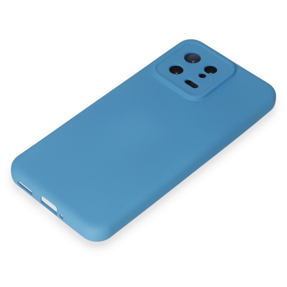 Newface Xiaomi Mi 13 Kılıf Nano içi Kadife Silikon - Mavi
