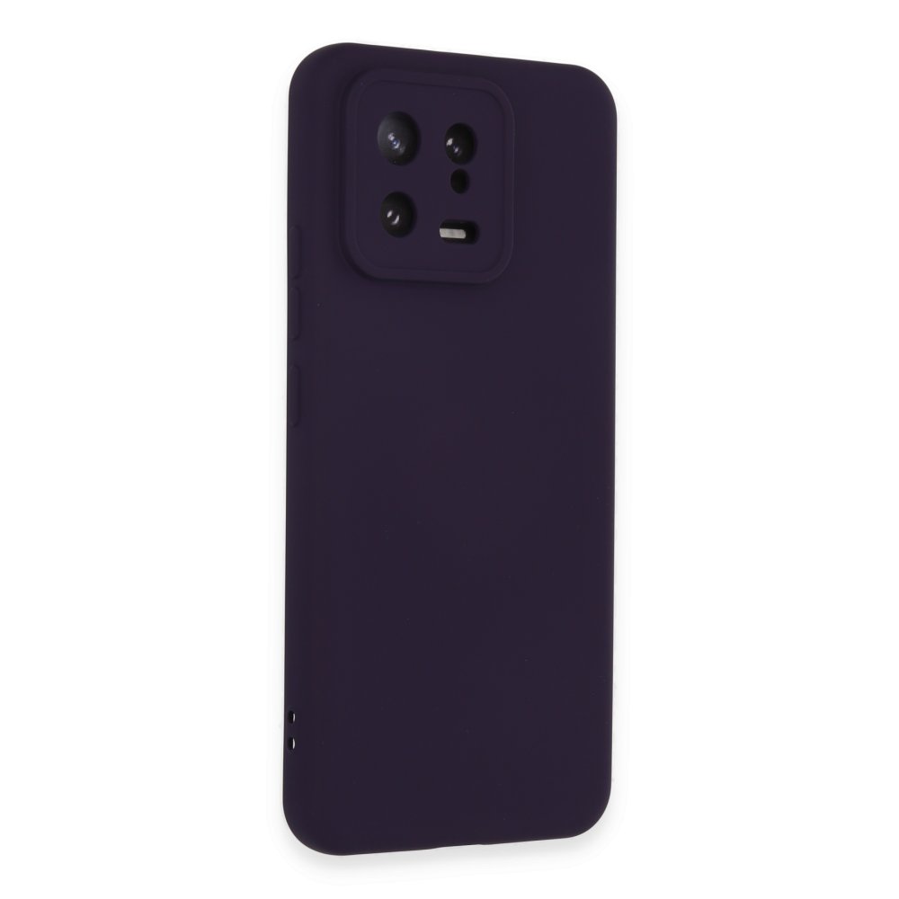 Newface Xiaomi Mi 13 Kılıf Nano içi Kadife Silikon - Mor