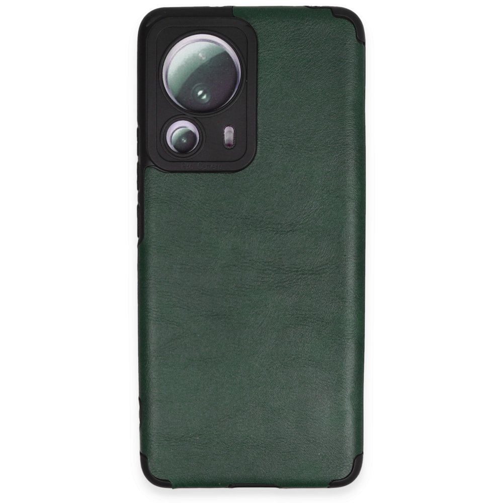 Newface Xiaomi Mi 13 Lite Kılıf Loop Deri Silikon - Yeşil