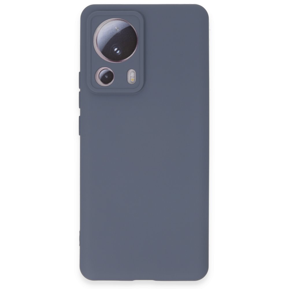 Newface Xiaomi Mi 13 Lite Kılıf Nano içi Kadife Silikon - Gri
