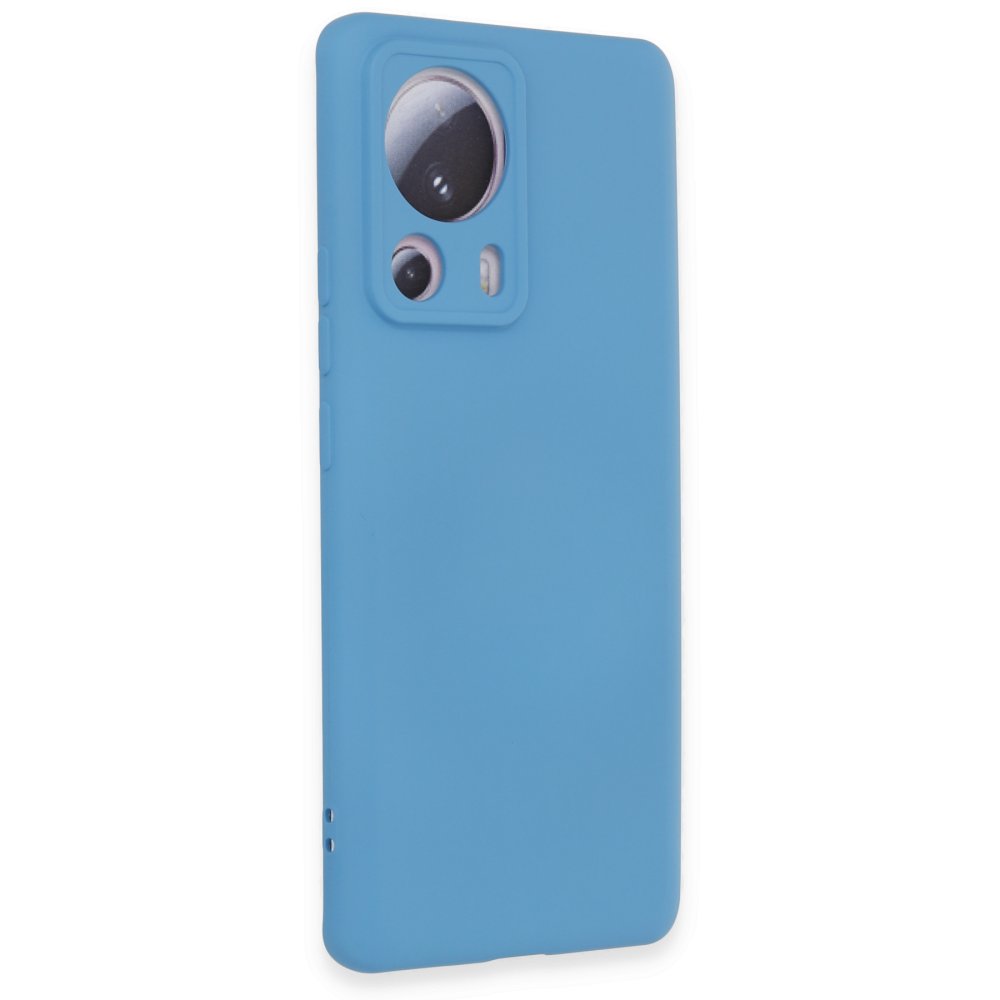 Newface Xiaomi Mi 13 Lite Kılıf Nano içi Kadife Silikon - Mavi