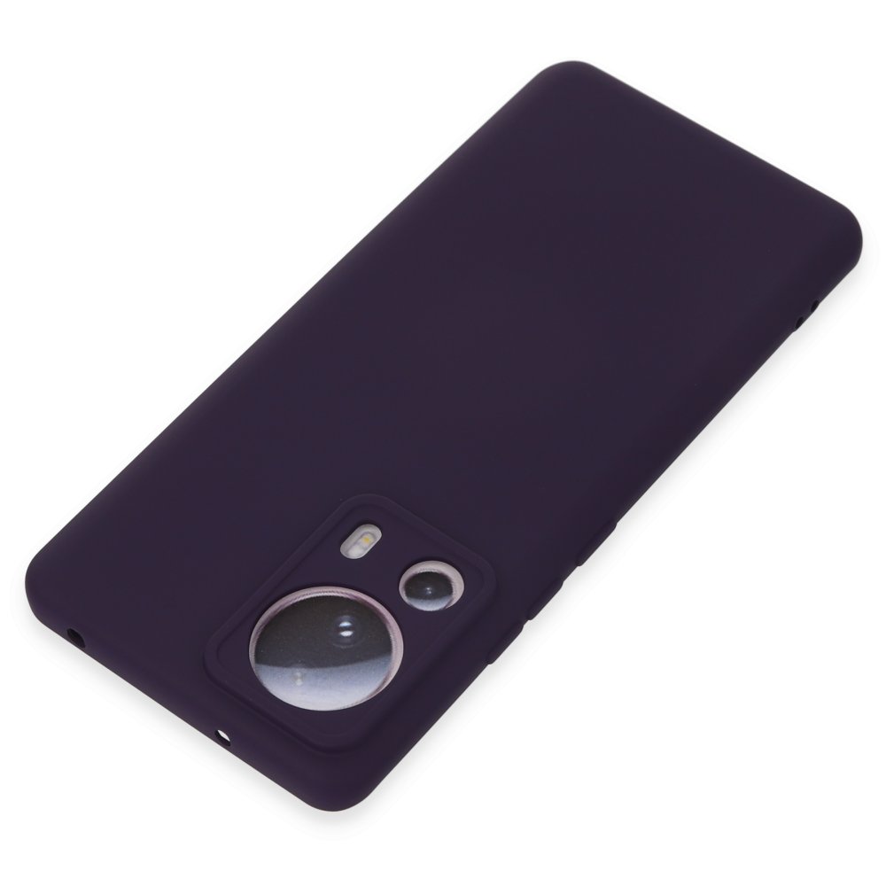 Newface Xiaomi Mi 13 Lite Kılıf Nano içi Kadife Silikon - Mor