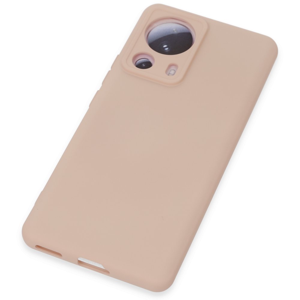 Newface Xiaomi Mi 13 Lite Kılıf Nano içi Kadife Silikon - Pudra