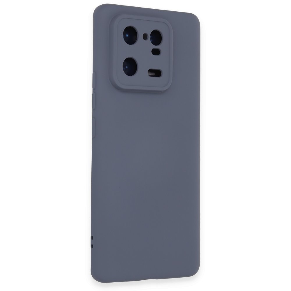 Newface Xiaomi Mi 13 Pro Kılıf Nano içi Kadife Silikon - Gri