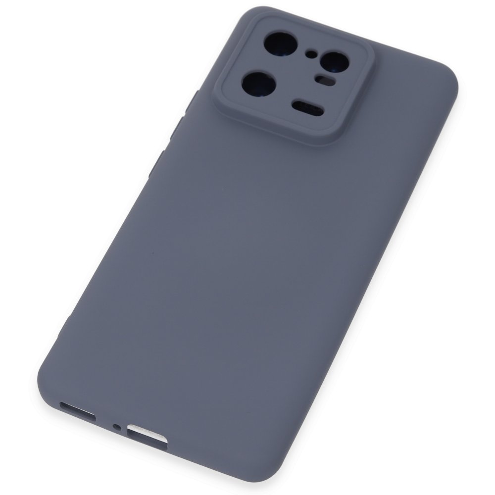 Newface Xiaomi Mi 13 Pro Kılıf Nano içi Kadife Silikon - Gri
